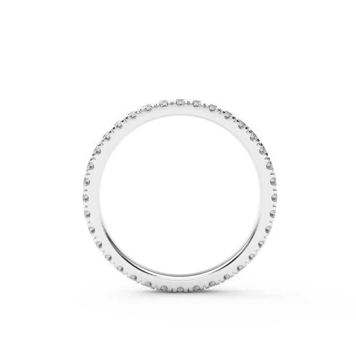 Essential 2mm Natural Diamond Eternity Pave Ring