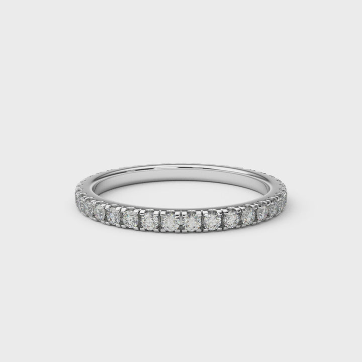 Essential 2mm Pave Lab Diamond Eternity Ring