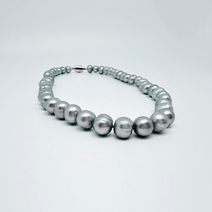 Cloud Grey Pearl Necklace